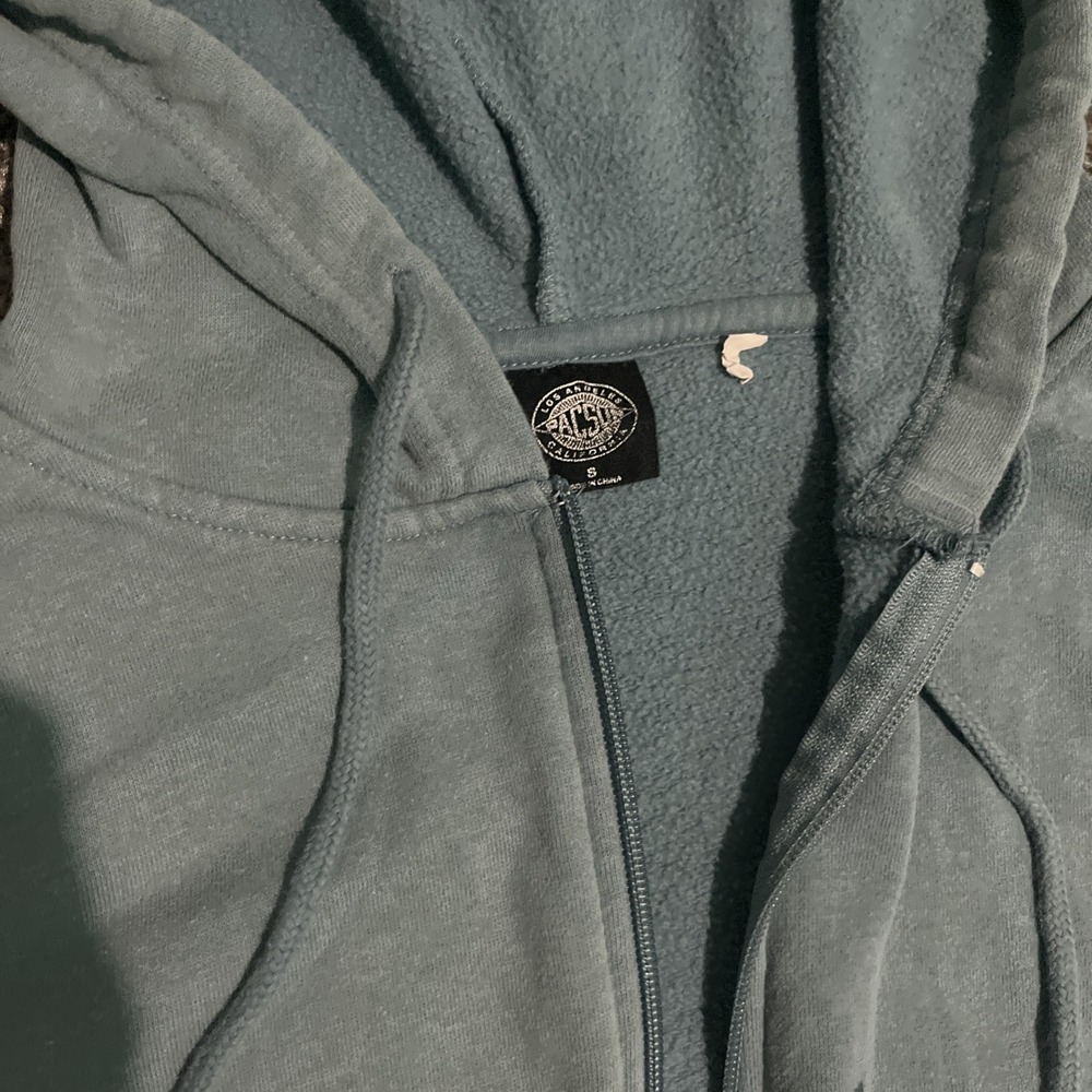 PacSun blue‎ crop top hoodies size small - Picture 8 of 9